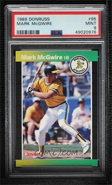 1989 Donruss - [Base] #95.1 - Mark McGwire (*Denotes*  Next to PERFORMANCE) [PSA 9 MINT]