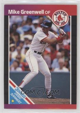1989 Donruss - Grand Slammers #5.1 - Mike Greenwell (Purple/Red on Top) [EX to NM]
