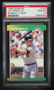 1989 Donruss Baseball's Best - Box Set [Base] #142 - Cal Ripken Jr. [PSA 10 GEM MT]