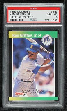 1989 Donruss Baseball's Best - Box Set [Base] #192 - Ken Griffey Jr. [PSA 10 GEM MT]