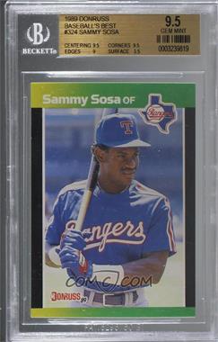 1989 Donruss Baseball's Best - Box Set [Base] #324 - Sammy Sosa [BGS 9.5 GEM MINT]