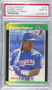 1989 Donruss Baseball's Best - Box Set [Base] #324 - Sammy Sosa [PSA 9 MINT]