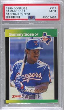 1989 Donruss Baseball's Best - Box Set [Base] #324 - Sammy Sosa [PSA 9 MINT]