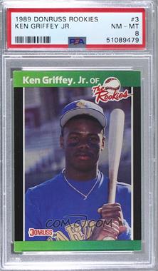 1989 Donruss The Rookies - Box Set [Base] #3 - Ken Griffey Jr. [PSA 8 NM‑MT]