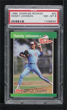 1989 Donruss The Rookies - Box Set [Base] #43 - Randy Johnson [PSA 8 NM‑MT]