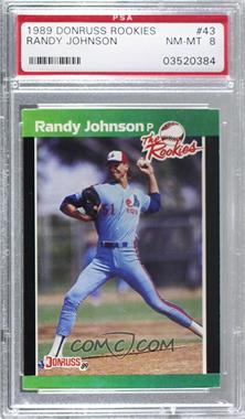 1989 Donruss The Rookies - Box Set [Base] #43 - Randy Johnson [PSA 8 NM‑MT]