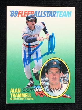 1989 Fleer - All Star Team #11 - Alan Trammell [JSA Certified COA Sticker]