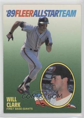 1989 Fleer - All Star Team #3 - Will Clark