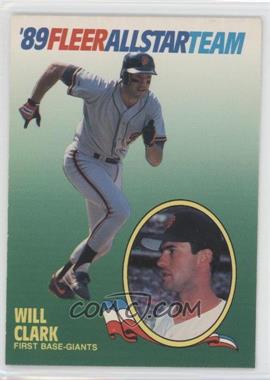 1989 Fleer - All Star Team #3 - Will Clark