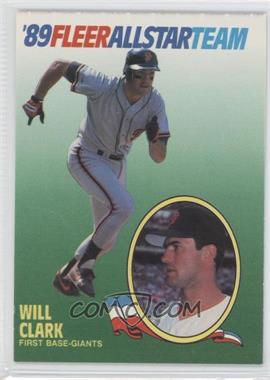 1989 Fleer - All Star Team #3 - Will Clark