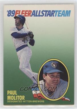 1989 Fleer - All Star Team #8 - Paul Molitor [Noted]