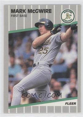 1989 Fleer - [Base] - Glossy #17 - Mark McGwire