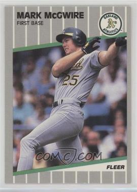 1989 Fleer - [Base] - Glossy #17 - Mark McGwire