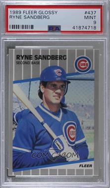 1989 Fleer - [Base] - Glossy #437 - Ryne Sandberg [PSA 9 MINT]