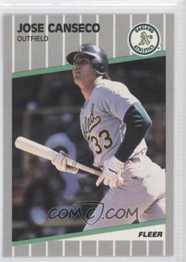 1989 Fleer - [Base] - Glossy #5 - Jose Canseco