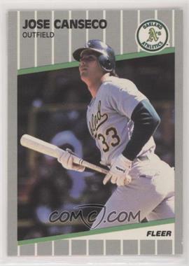 1989 Fleer - [Base] - Glossy #5 - Jose Canseco