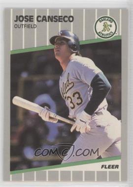 1989 Fleer - [Base] - Glossy #5 - Jose Canseco