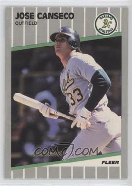 1989 Fleer - [Base] - Glossy #5 - Jose Canseco