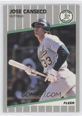 1989 Fleer - [Base] - Glossy #5 - Jose Canseco