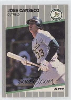 1989 Fleer - [Base] - Glossy #5 - Jose Canseco