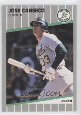 1989 Fleer - [Base] - Glossy #5 - Jose Canseco