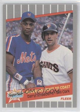 1989 Fleer - [Base] - Glossy #632 - Super Star Specials -  Darryl Strawberry, Will Clark