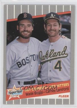 1989 Fleer - [Base] - Glossy #633 - Super Star Specials - Wade Boggs, Carney Lansford