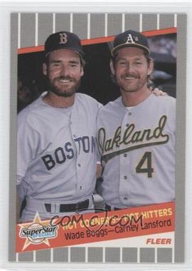 1989 Fleer - [Base] - Glossy #633 - Super Star Specials - Wade Boggs, Carney Lansford