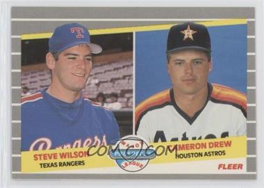 1989 Fleer - [Base] - Glossy #640 - Major League Prospects - Steve Wilson, Cameron Drew
