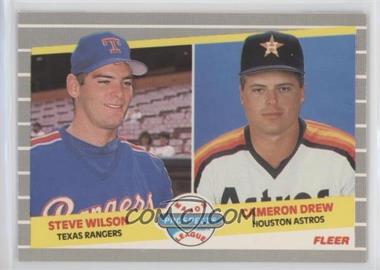 1989 Fleer - [Base] - Glossy #640 - Major League Prospects - Steve Wilson, Cameron Drew