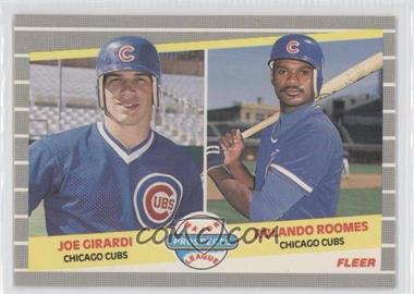1989 Fleer - [Base] - Glossy #644 - Major League Prospects - Joe Girardi, Rolando Roomes