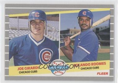 1989 Fleer - [Base] - Glossy #644 - Major League Prospects - Joe Girardi, Rolando Roomes