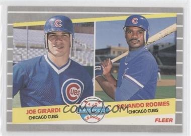 1989 Fleer - [Base] - Glossy #644 - Major League Prospects - Joe Girardi, Rolando Roomes