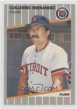 1989 Fleer - [Base] #135.3 - Guillermo Hernandez (Whiteout square over red mark on arm/shoulder)