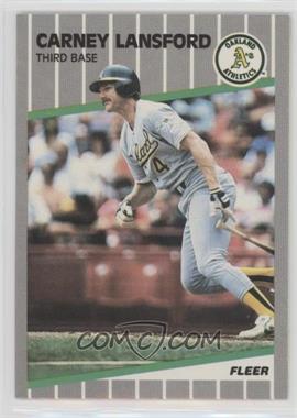 1989 Fleer - [Base] #16 - Carney Lansford