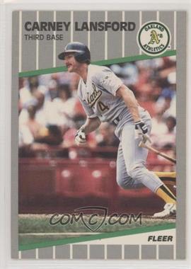 1989 Fleer - [Base] #16 - Carney Lansford [EX to NM]