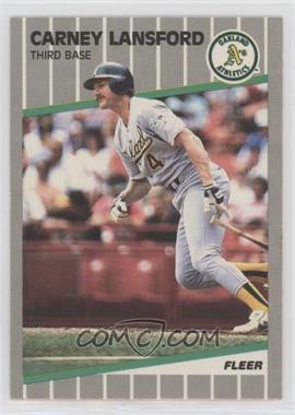 1989 Fleer - [Base] #16 - Carney Lansford