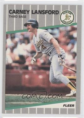 1989 Fleer - [Base] #16 - Carney Lansford