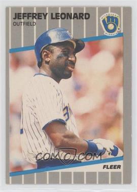 1989 Fleer - [Base] #190 - Jeffrey Leonard