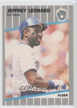 1989 Fleer - [Base] #190 - Jeffrey Leonard