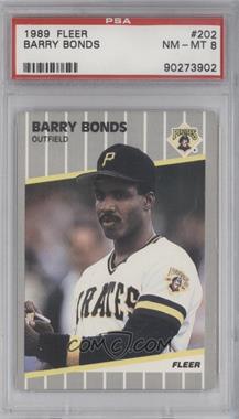 1989 Fleer - [Base] #202 - Barry Bonds [PSA 8 NM‑MT]