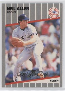 1989 Fleer - [Base] #250.2 - Neil Allen (Home: Syosset, NY)