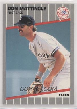 1989 Fleer - [Base] #258 - Don Mattingly