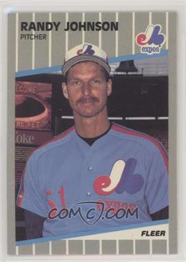 1989 Fleer - [Base] #381.10 - Randy Johnson (Partially Blacked Out Billboard)