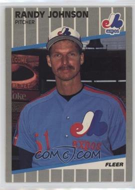 1989 Fleer - [Base] #381.10 - Randy Johnson (Partially Blacked Out Billboard)