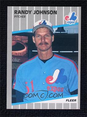 1989 Fleer - [Base] #381.10 - Randy Johnson (Partially Blacked Out Billboard)