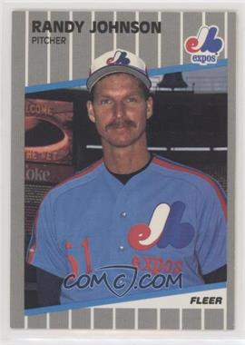 1989 Fleer - [Base] #381.10 - Randy Johnson (Partially Blacked Out Billboard)