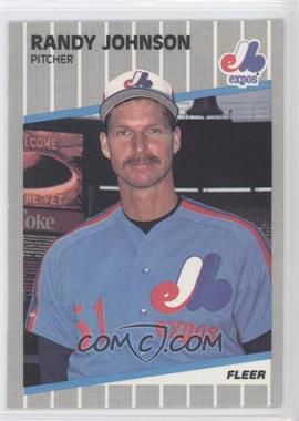 1989 Fleer - [Base] #381.11 - Randy Johnson (Completely Blacked Out Billboard)