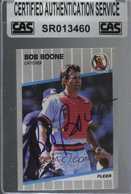 1989 Fleer - [Base] #469 - Bob Boone [CAS Certified Sealed]
