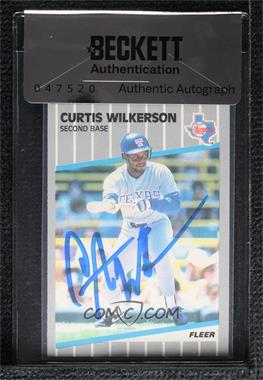 1989 Fleer - [Base] #535 - Curtis Wilkerson [BAS Seal of Authenticity]